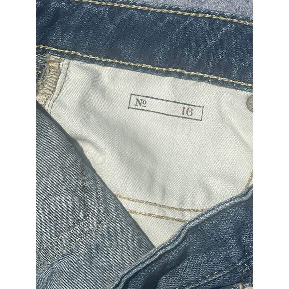 Polo Ralph Lauren Big Girl's Denim 5 Pocket Mini Skirt Frayed raw Hem Size 16 XL - Picture 11 of 13
